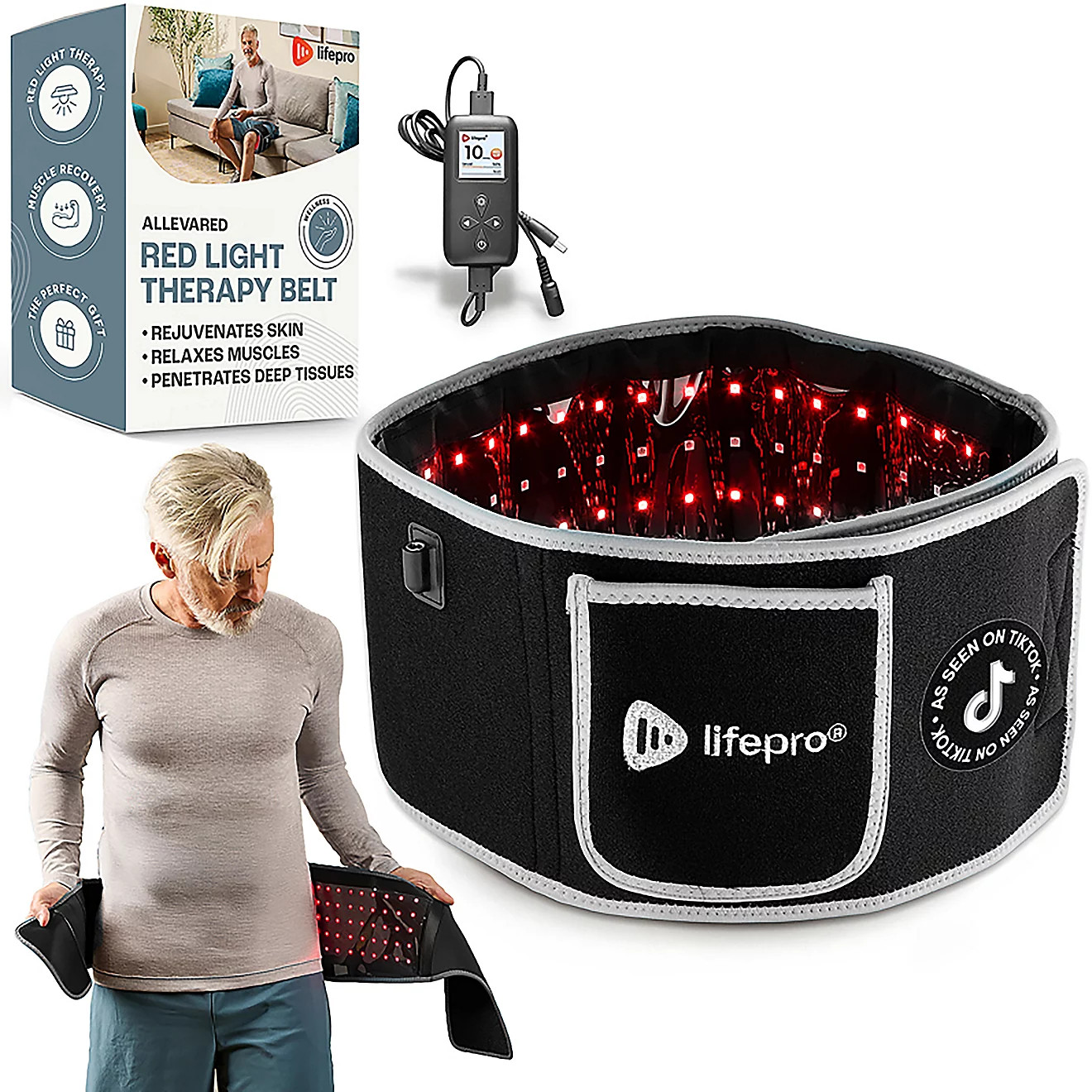 Lifepro Allevared Pro Light Therapy Belt | Academy Sports + Outdoors