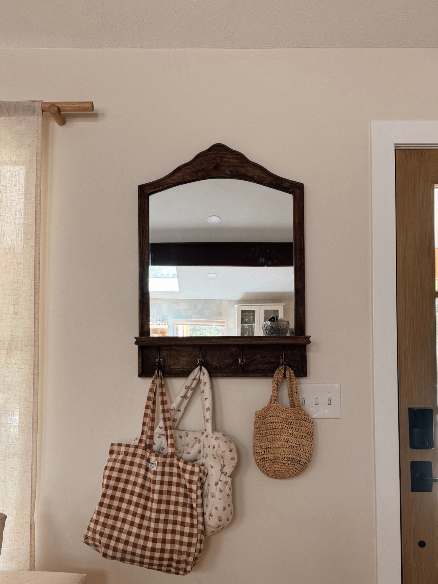 Cutest mirror with hooks!
