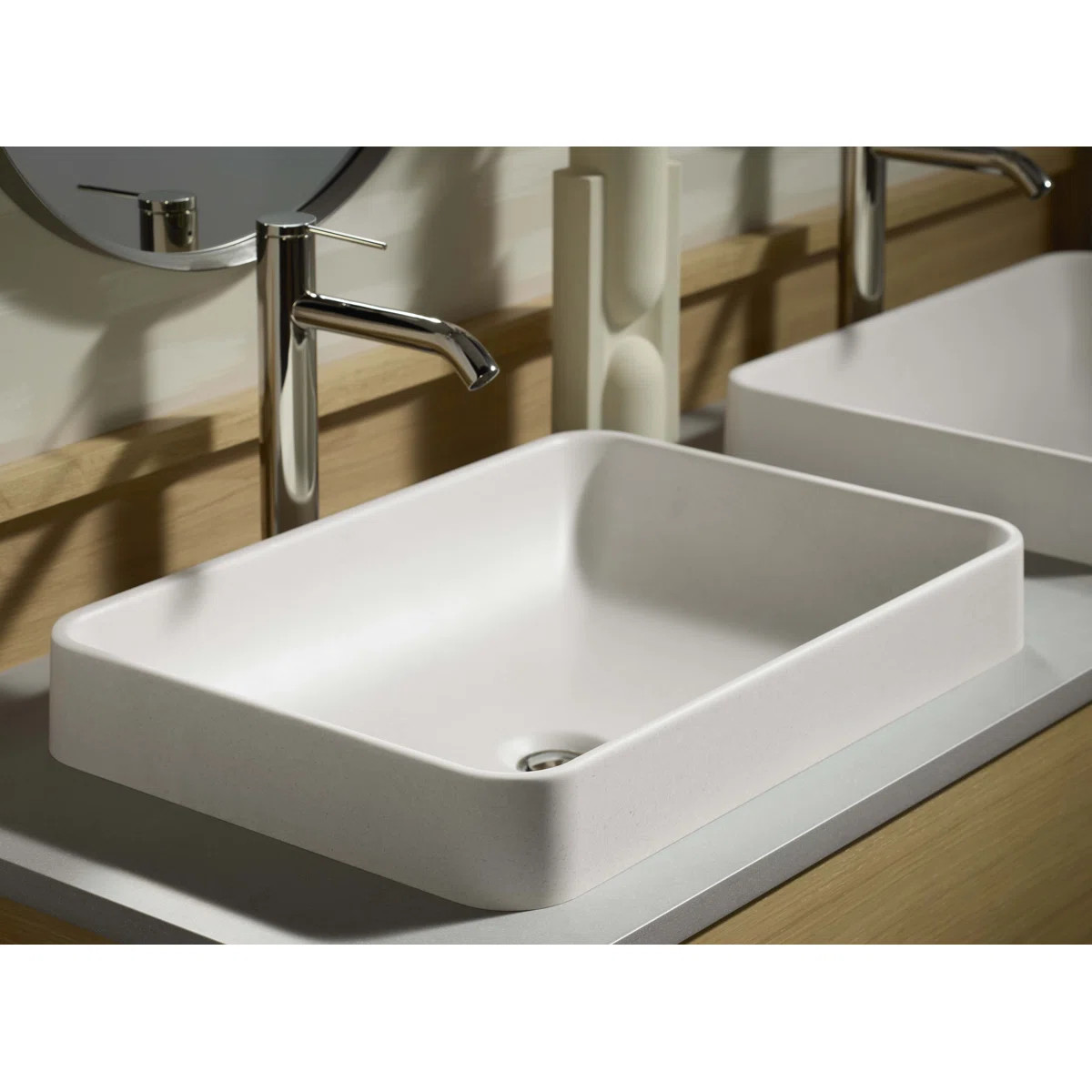 Wastelab Vox 23  Rectangular Vessel Bathroom Sink, No Overflow K-30673-N-EGS | Wayfair North America