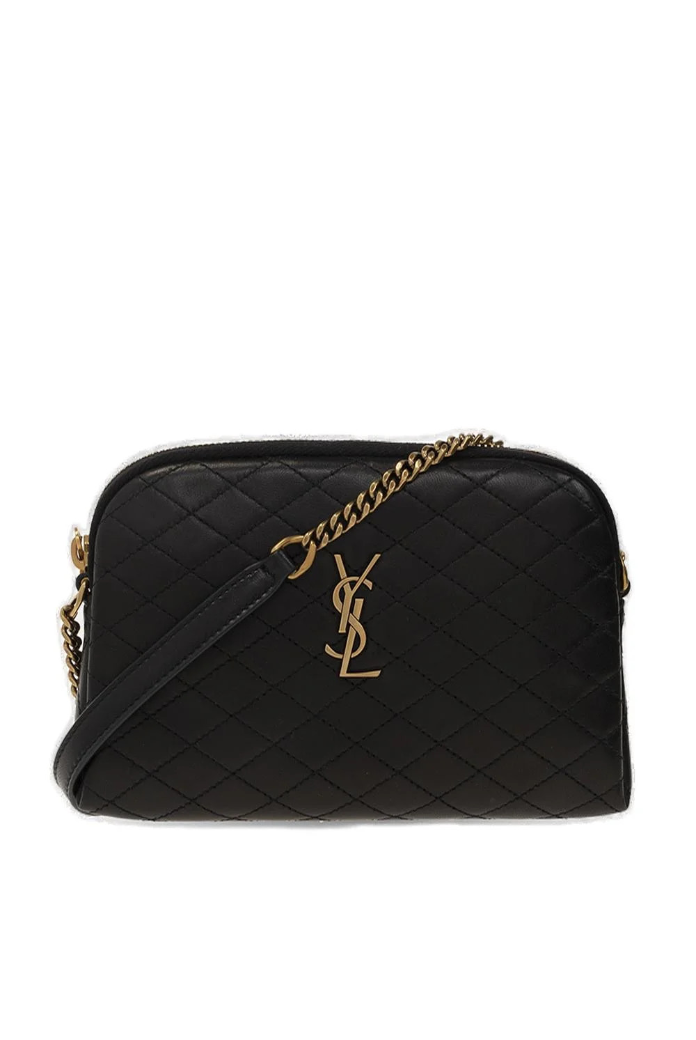 Saint Laurent Gaby Quilted Chain Pouch | Cettire Global