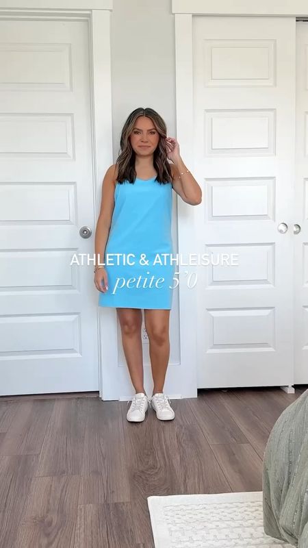 Blue active dress size S TTS - sized up for room in the hips 
Blue zip up pullover size XS TTS 
White sneakers size 6 TTS 

Navy athletic dress size XS TTS ( 10% off and free shipping with code HONEYSWEETXSPANX)
White sweater top size xs TTS ( 10% off and free shipping with code HONEYSWEETXSPANX)
White sneakers size 6 TTS 

Light Pink Half Zip Pullover size XS TTS 
White tennis skirt size xs TTS 
White sneakers size 6 TTS

Light blue tennis skirt size S - A little snug in the waist ( 10% off and free shipping with code HONEYSWEETXSPANX)
Light blue half zip pullover size XS TTS 
White sweater top size xs TTS ( 10% off and free shipping with code HONEYSWEETXSPANX)
White sneakers size 6 TTS

Light sand pullover size small TTS 
Leggings size 6 - I size up two sizes in this brand
Platform sneakers size 6.5 TTS

Blue active dress size S TTS - sized up for room in the hips 
Blue zip up pullover size XS TTS 
White sneakers size 6 TTS 

Spring break 
Vacation Outfit 
Easter 
Summer Outfit 
Tennis Dress 
Activewear 
Fitness outfit 
Resort Wear 
Travel Outfit 

Honey Sweet Petite 
honeysweetpetite

#LTKSeasonal #LTKstyletip #LTKfitness