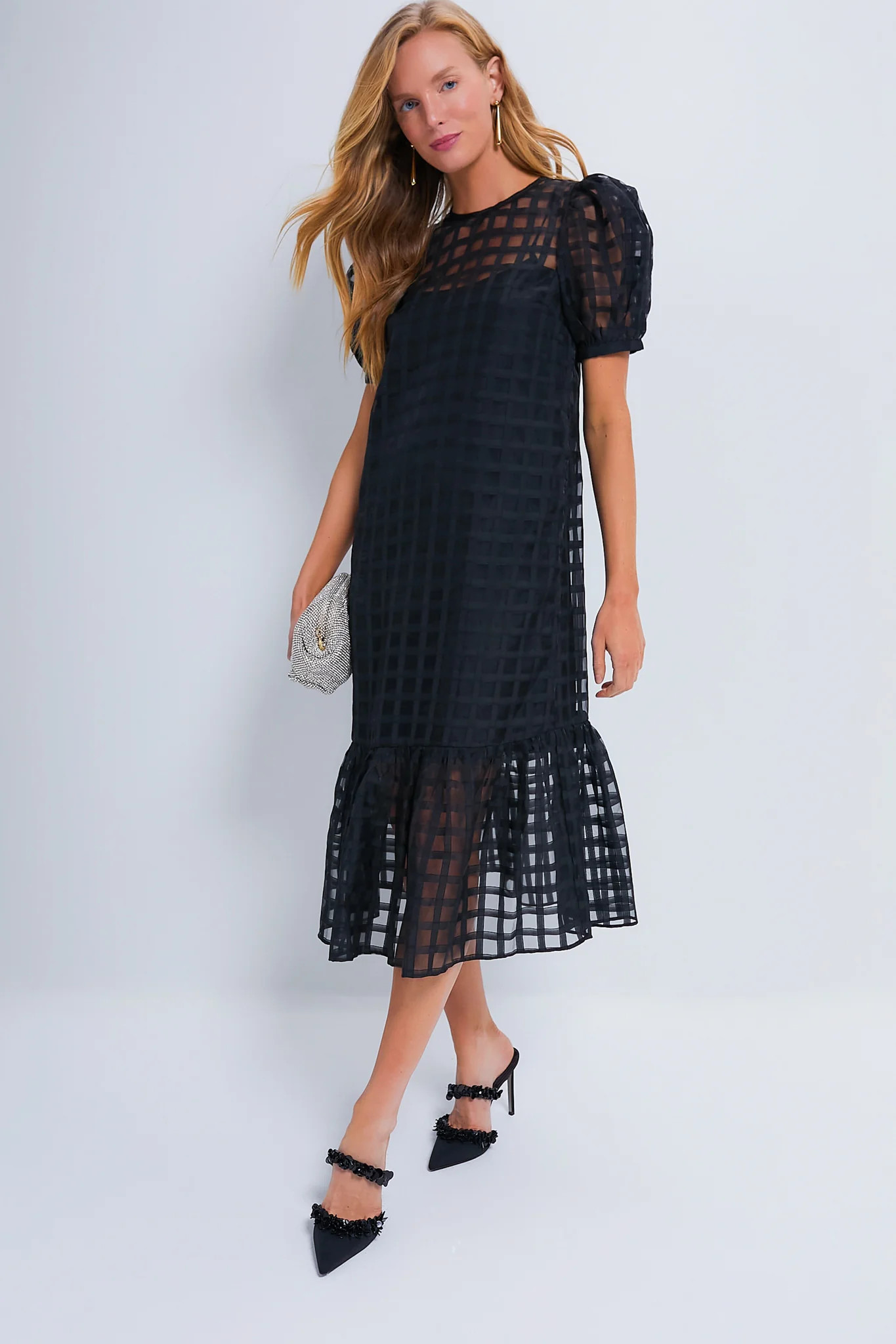 Organza Windowpane Waverly Dress | Tuckernuck (US)