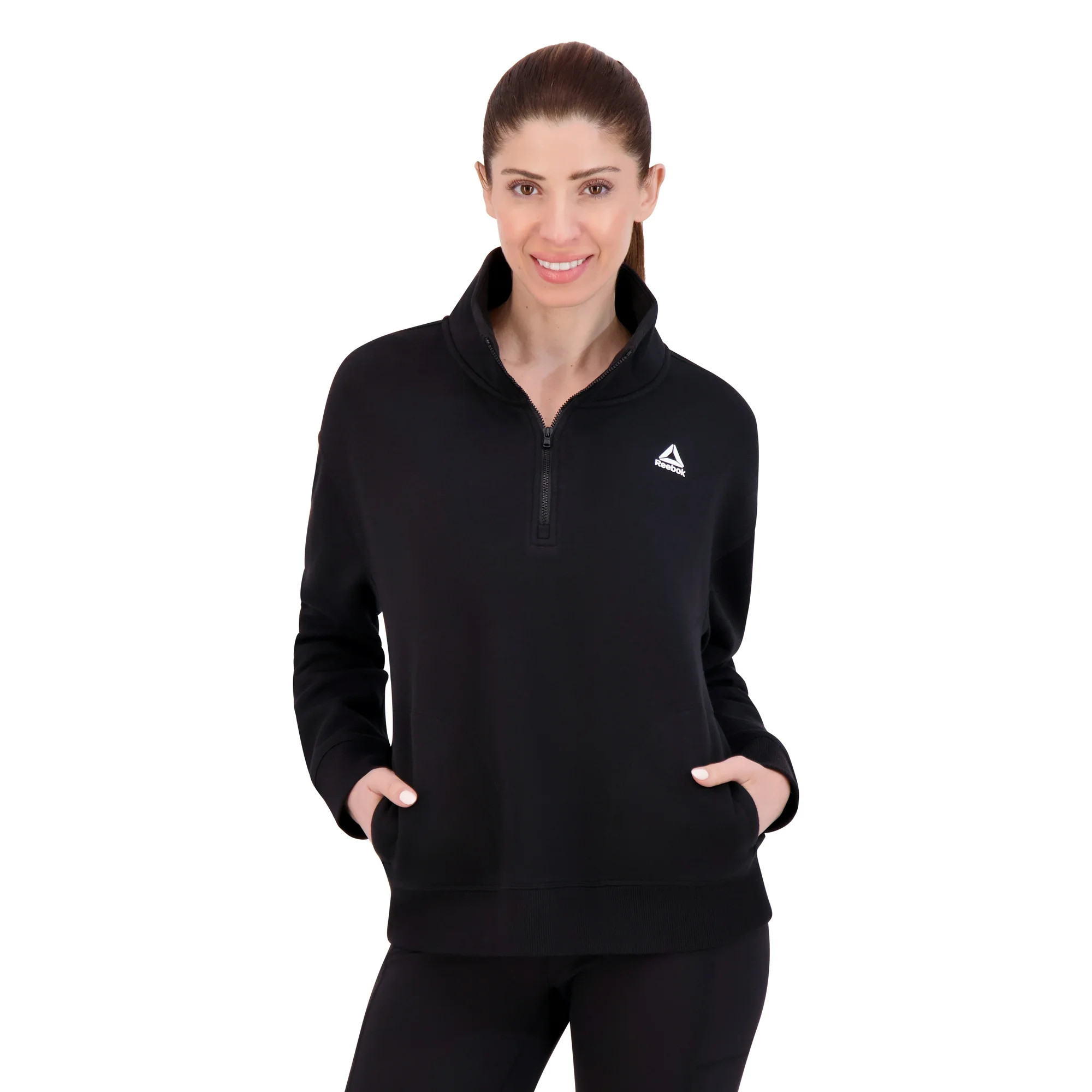 Reebok Women's After Class 1/2 Zip Sweatshirt, Sizes XS-XXXL | Walmart (US)