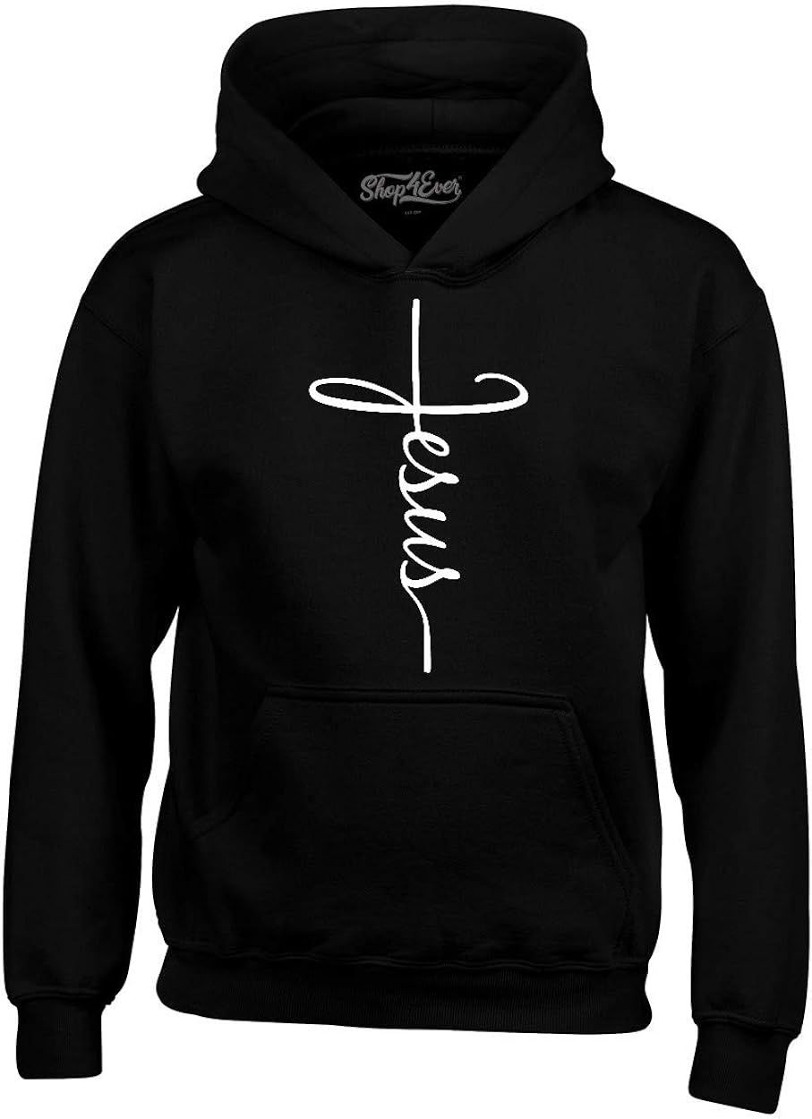 shop4ever Jesus Cross Hoodie Sweatshirts | Amazon (US)