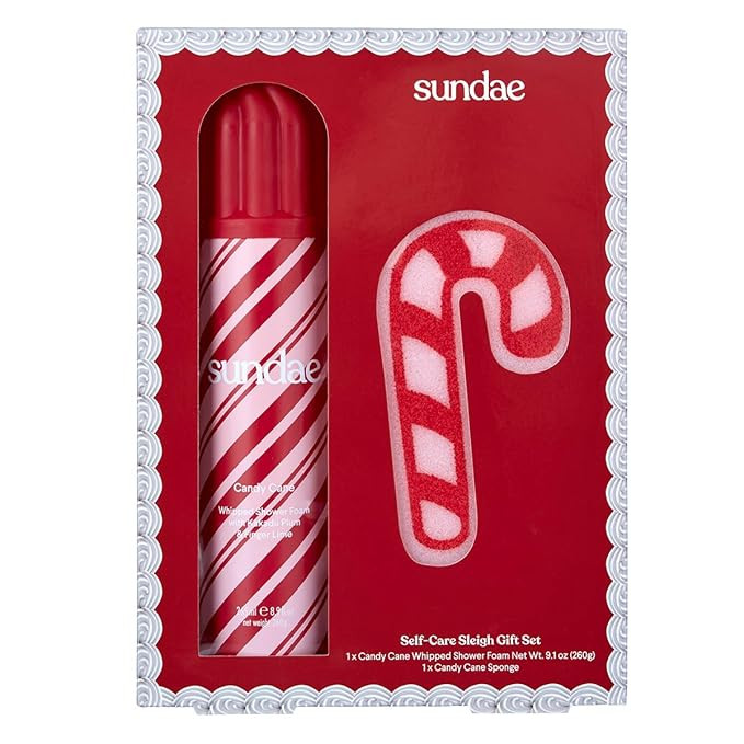 sundae Limited Edition Candy Cane Whipped Body Wash Shower Foam with Gift | Amazon (US)