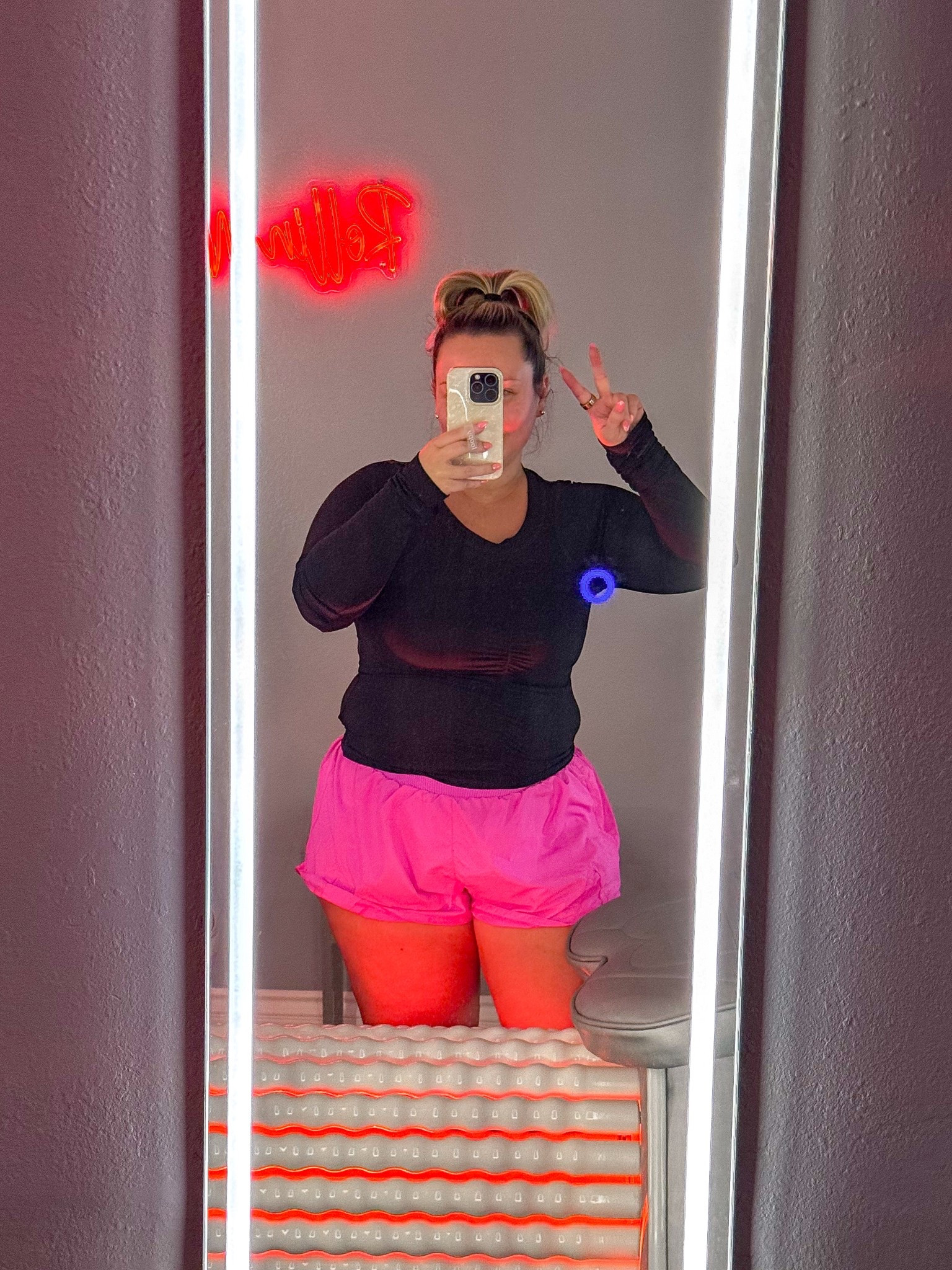 Free People Movement promo! spend $150, get a $50 code to spend later! 
Wearing size LARGE in long sleeve top
Shorts and Sports bra size XL 

Active wear, midsize style, Free People style 

#LTKActive #LTKMidsize #LTKOver40