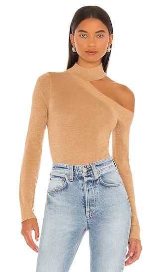 Bexley Sweater in Camel Shimmer | Revolve Clothing (Global)