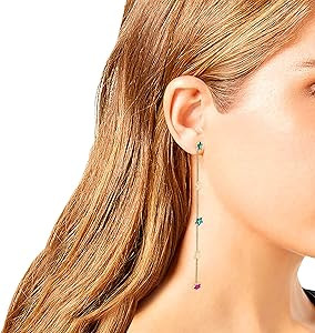 Jessica Simpson Celestial Linear Earrings MULTI, 374925GLD966 | Amazon (US)