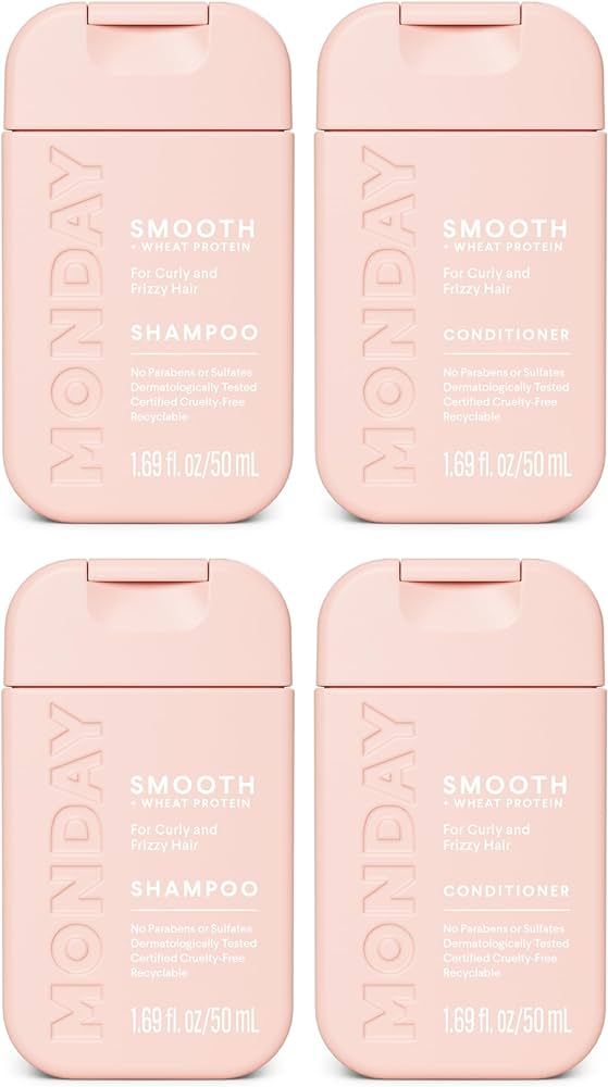 Monday Haircare Smooth Shampoo & Conditioner Travel Pack -50ML Travel Kit (2 x Shampoo,2 x Condit... | Amazon (US)