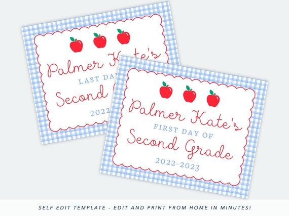 Printable Back to School Sign Digital Back to School Sign - Etsy | Etsy (US)