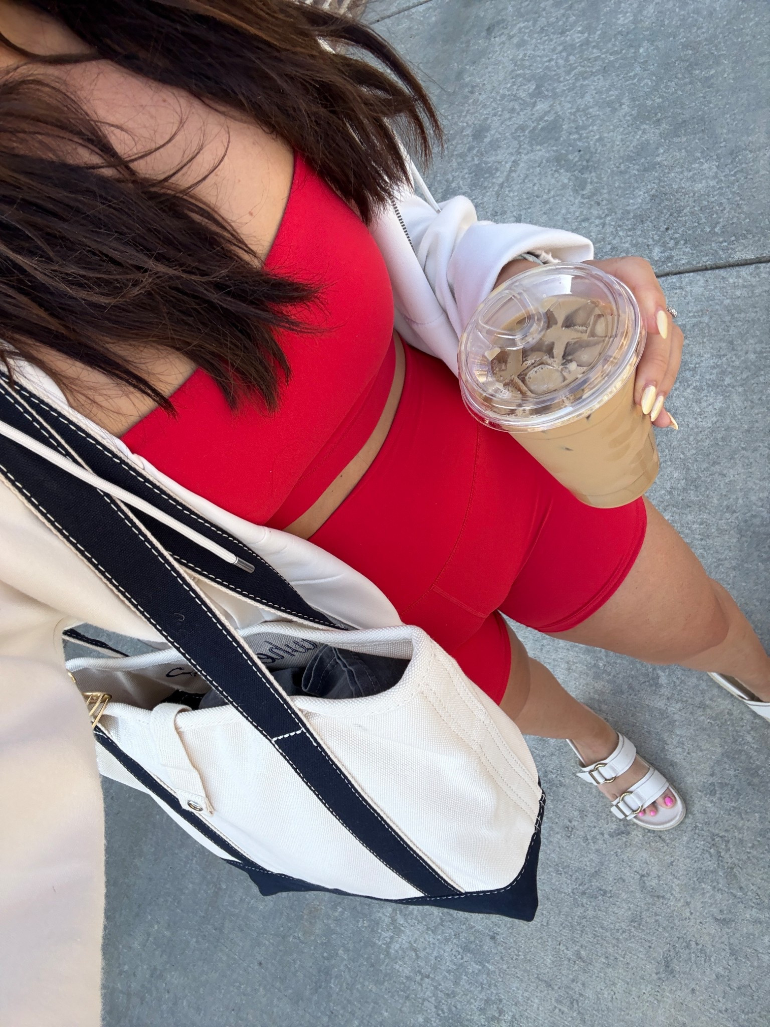 CRZ yoga bike short and sports bra set from Amazon!