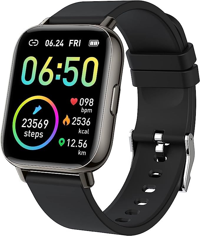 Smart Watch 2021 Ver. Watches for Men Women, Fitness Tracker 1.69" Touch Screen Smartwatch Fitnes... | Amazon (US)
