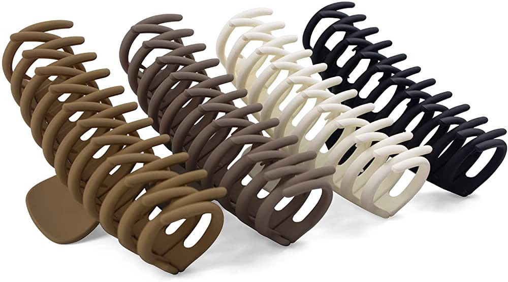 Extra Large Claw Clips for Thick Hair, 5.25 lnch Strong Hold Hair Clips for Women, Extremely Big ... | Amazon (US)