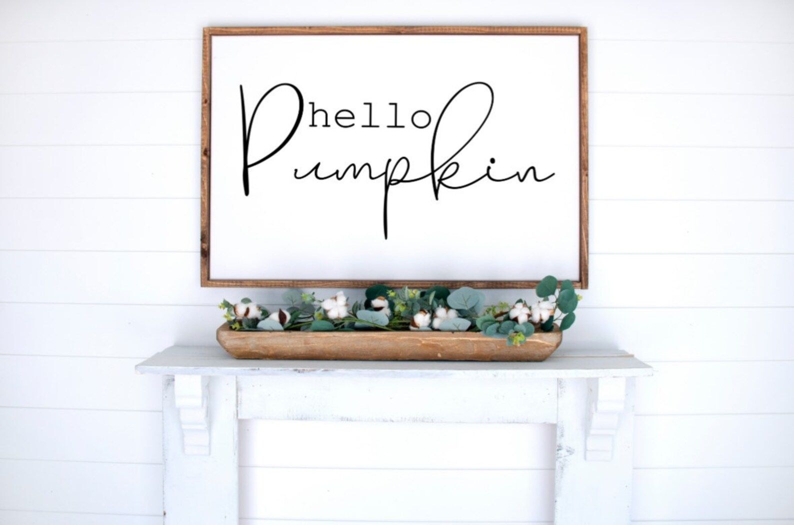 Hello Pumpkin Sign, Fall Wall Hangings, Fall Wall Decor, Autumn Decor, Farmhouse Decor, Rustic Fa... | Etsy (US)