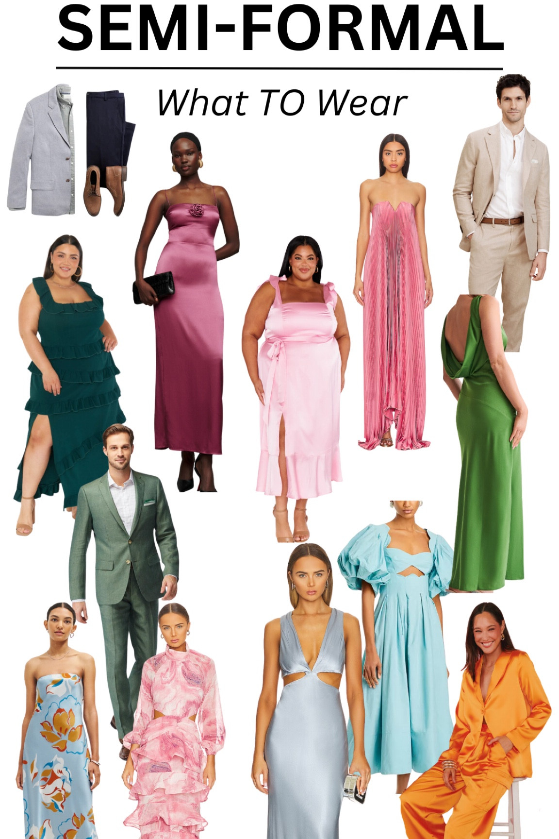 Semi formal, semi formal wedding attire, wedding outfits, what to wear to a wedding, wedding attire, semi formal outfits

#LTKwedding