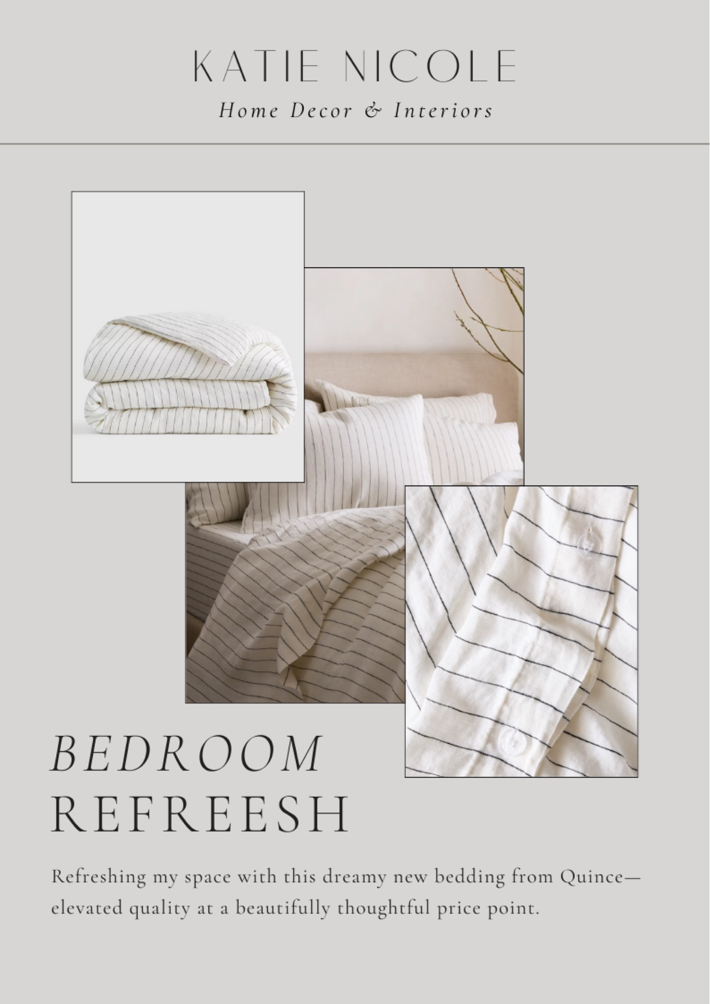 Bedroom Refresh 
Linen Duvet Covers