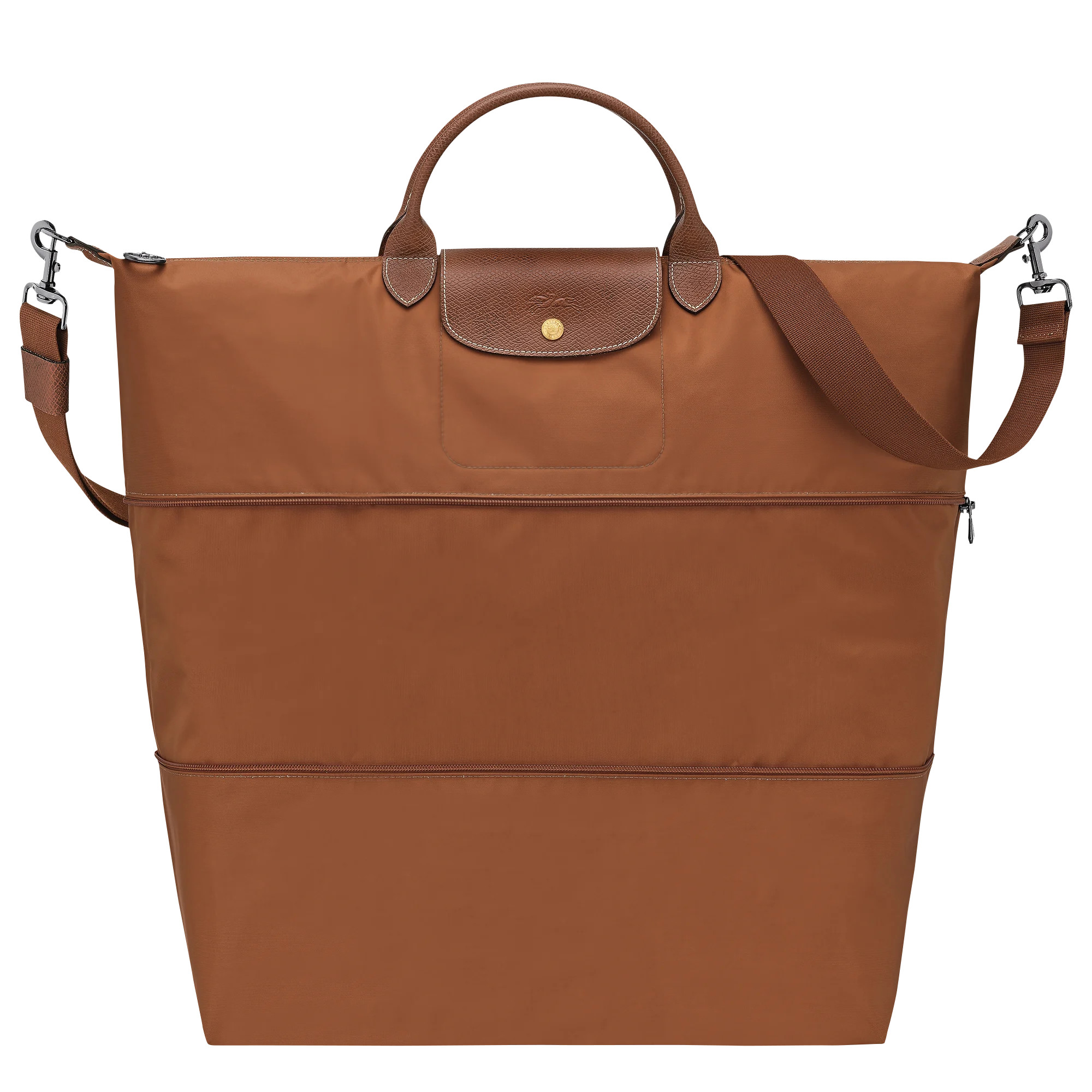 Le Pliage Original Travel bag expandable Cognac - Recycled canvas | Longchamp AU | Longchamp