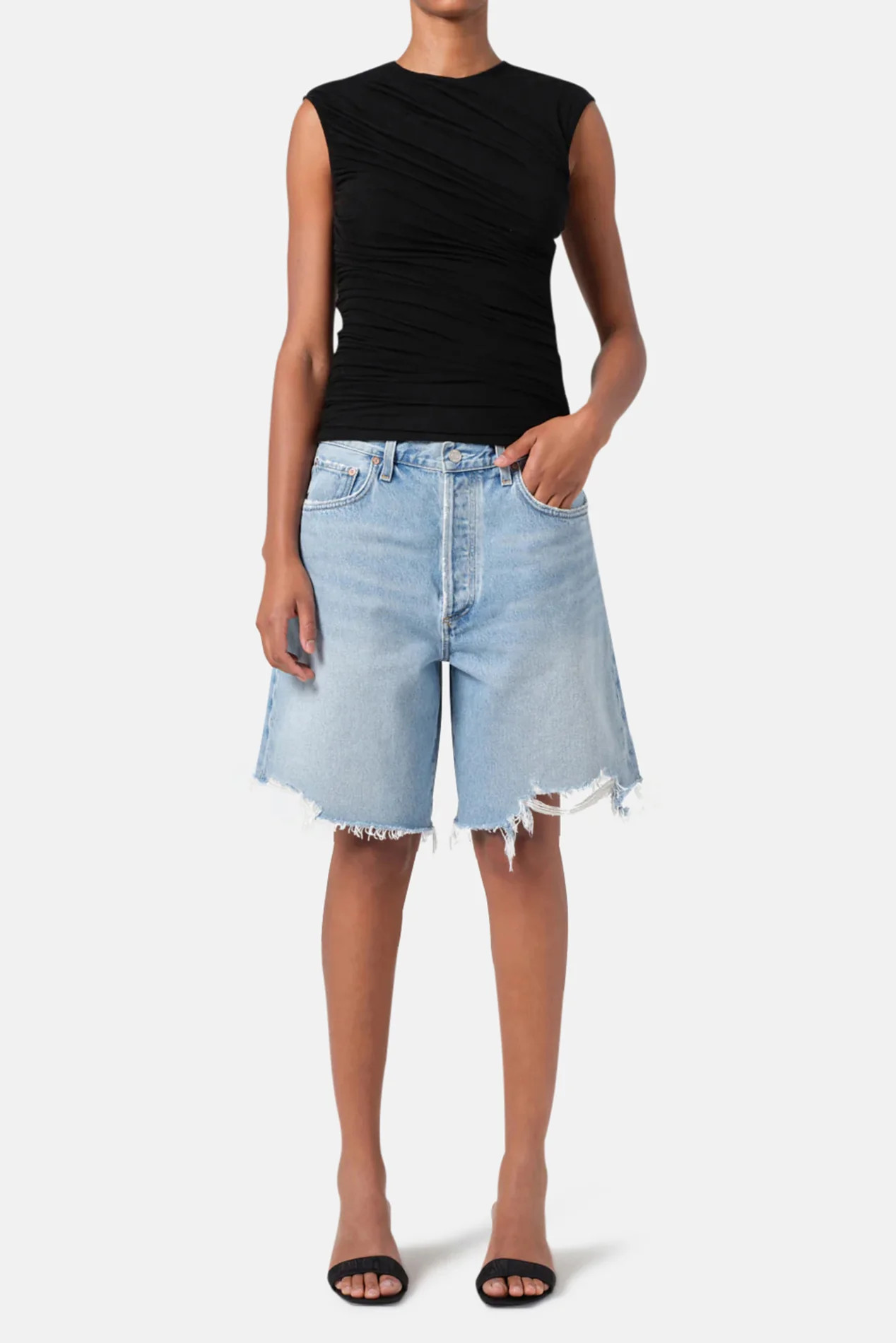 Indra Short In Force | Blue & Cream