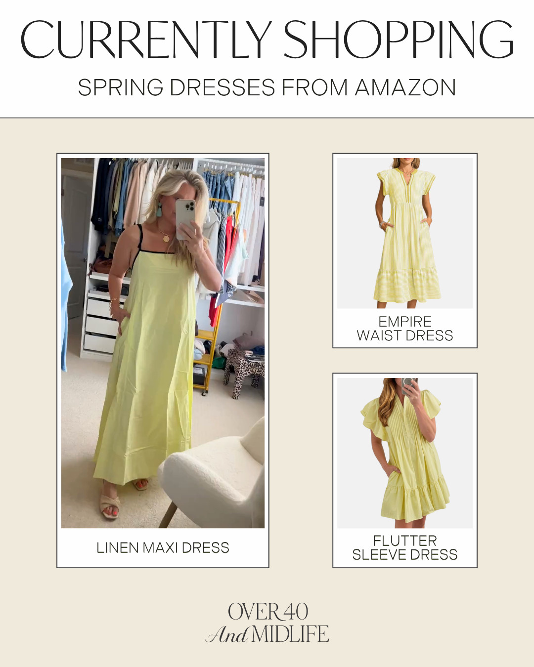 Amazon Spring Dresses ✨

spring dresses // spring dress // spring dress amazon // amazon spring dress // casual outfits // casual outfits amazon // casual outfit ideas // amazon fashion // amazon finds // amazon outfits // amazon style // amazon outfits for every day // amazon outfit ideas // spring outfits // spring outfits casual // spring outfit ideas 

 #LTKootd #LTKSeasonal #LTKOver40