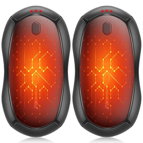 Hand Warmers Rechargeable, Electric Hand Warmers 2 Pack with Smart Chips Long Safe Heat, Portable Pocket Heater,Gifts for Christmas,Golf,Camping,Hunting, Stocking Stuffers | Amazon (US)