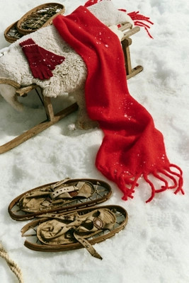 Maeve Solid Brushed Fringe Scarf | Anthropologie (US)