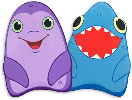 Melissa & Doug Sunny Patch Dolphin and Shark Kickboards - Learn-to-Swim Pool Toys (Set of 2) | Amazon (US)