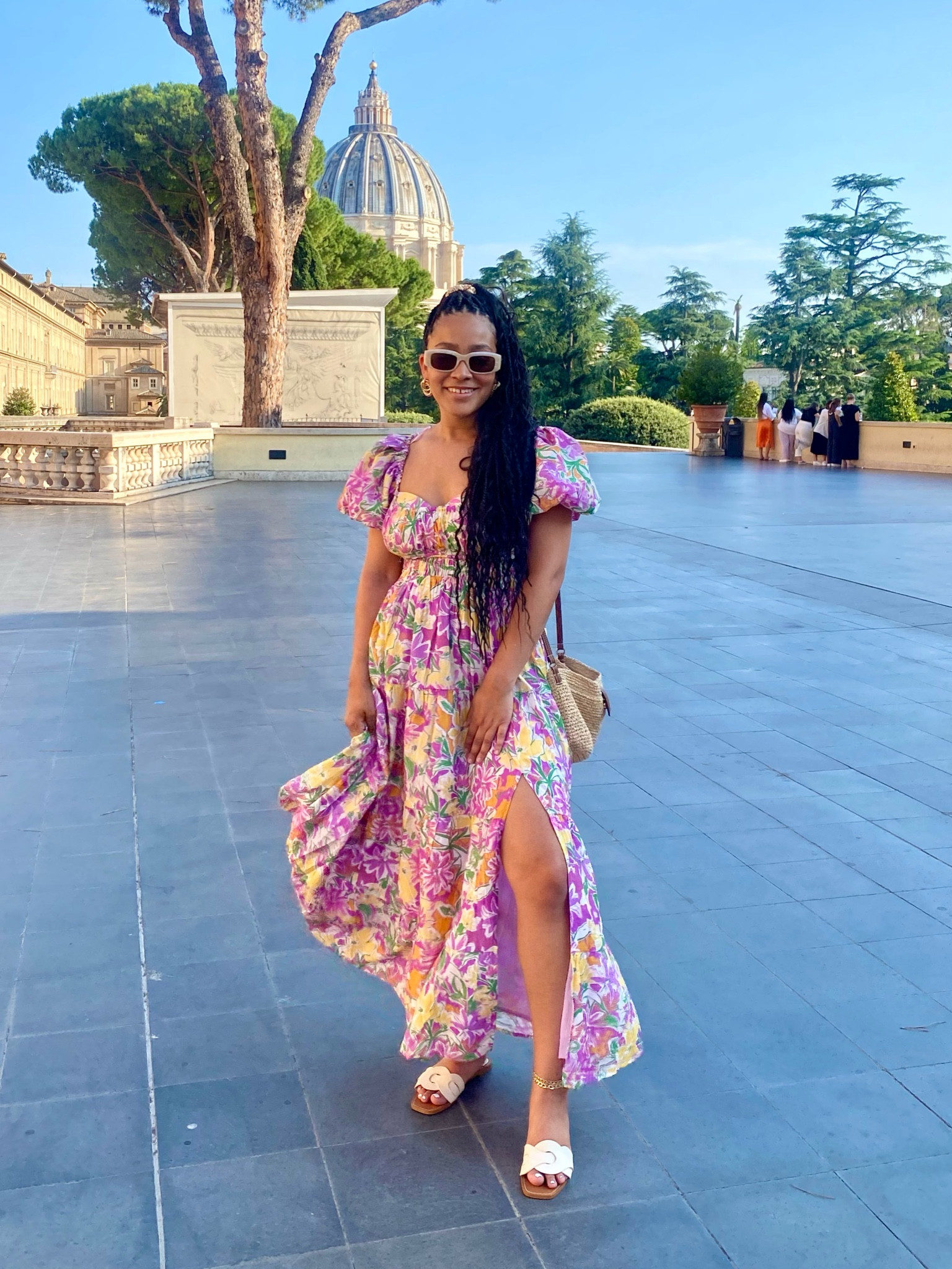 What I wore to the Vatican in Rome 🇮🇹💕 Dress: M (you can get 25% off the dress for the next 5 days on site!!) Bag - Zara  

#LTKeurope #LTKFind #LTKSeasonal