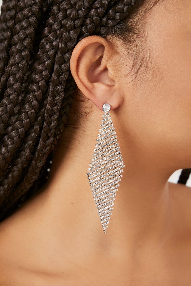 Rhinestone Chainmail Earrings | Forever 21