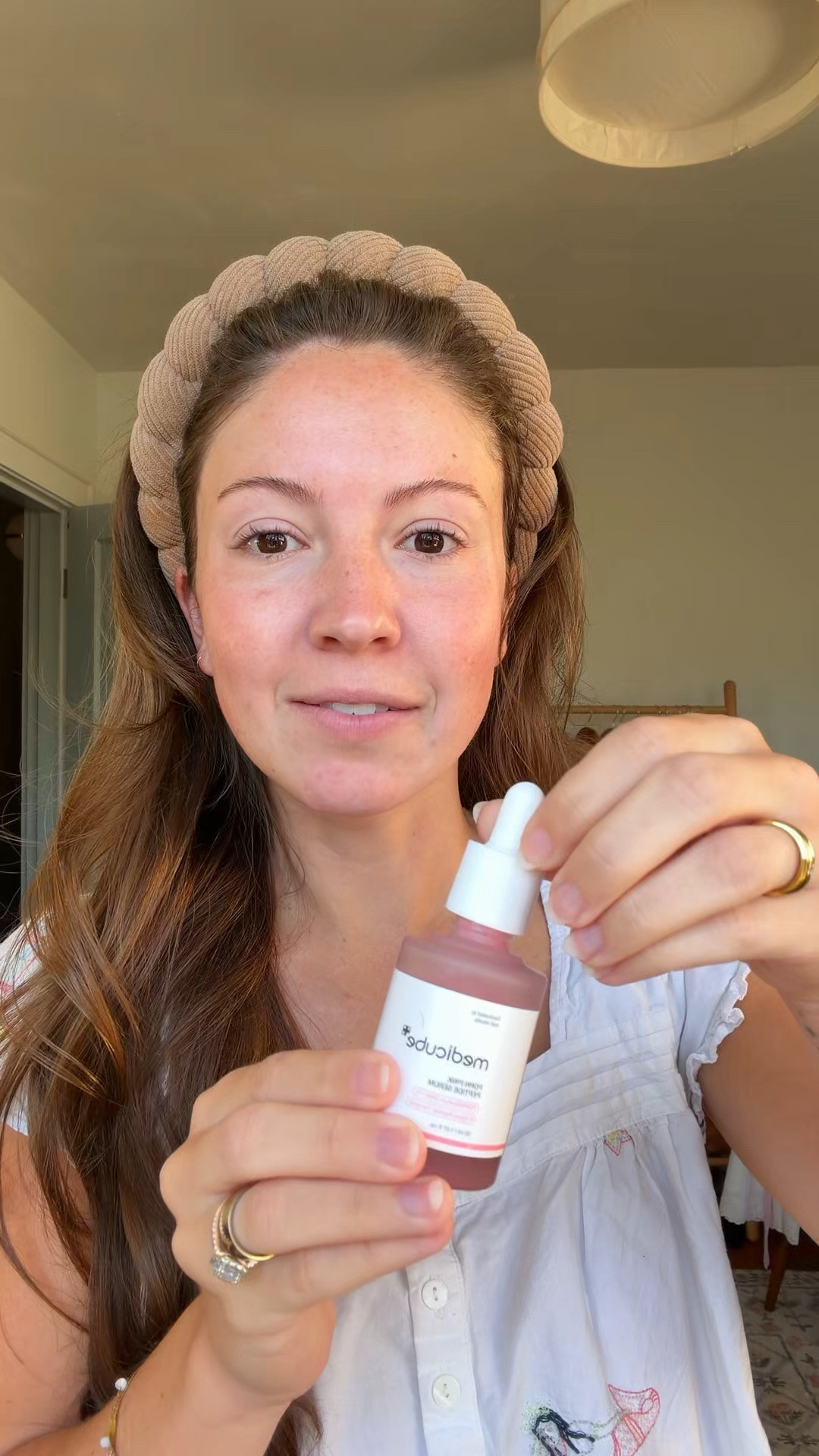 My skin care routine! I do the same routine morning and night. Wash face, pink peptide serum, b5 serum, moisturizer. I use the face mask once a week!
