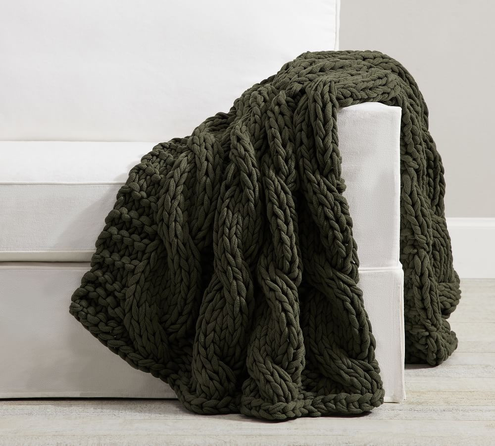 Colossal Handknit Throws | Pottery Barn (US)