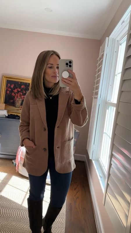 SO many great fall finds from Madewell! These maternity jeans feel AMAZING and fit true to size, the Boiled Wool Sweater Blazer is cozy and polished for fall, and the boots are the most comfortable tall boots I’ve ever put on, EVER. The fit is true to size. My black turtleneck is old, so I linked a few options below.

EVERYTHING on Madewell’s website is 25% off for Insiders (free to join). 

#LTKSeasonal #LTKSale