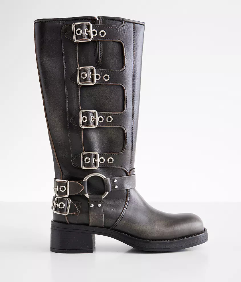 Brocks Moto Leather Lug Boot | Buckle