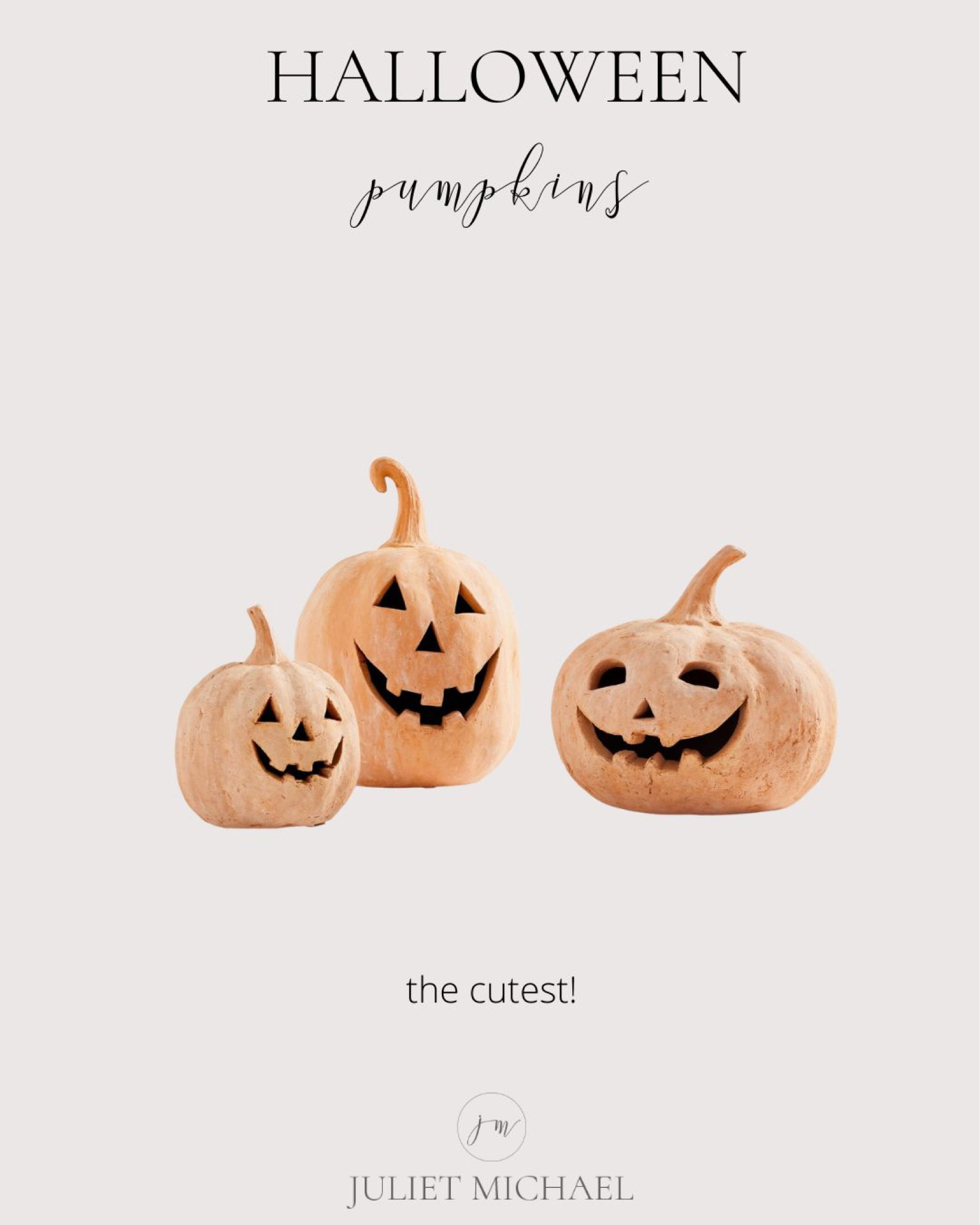 Terracotta Halloween pumpkins 

#LTKSeasonal #LTKhome