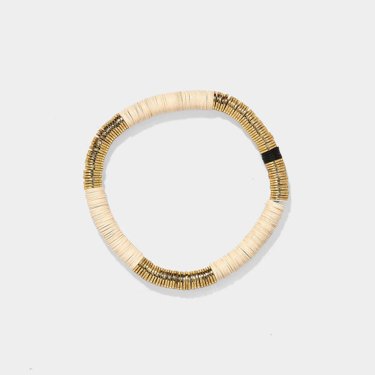 Cream Vinyl Bracelet 6mm | Allie + Bess