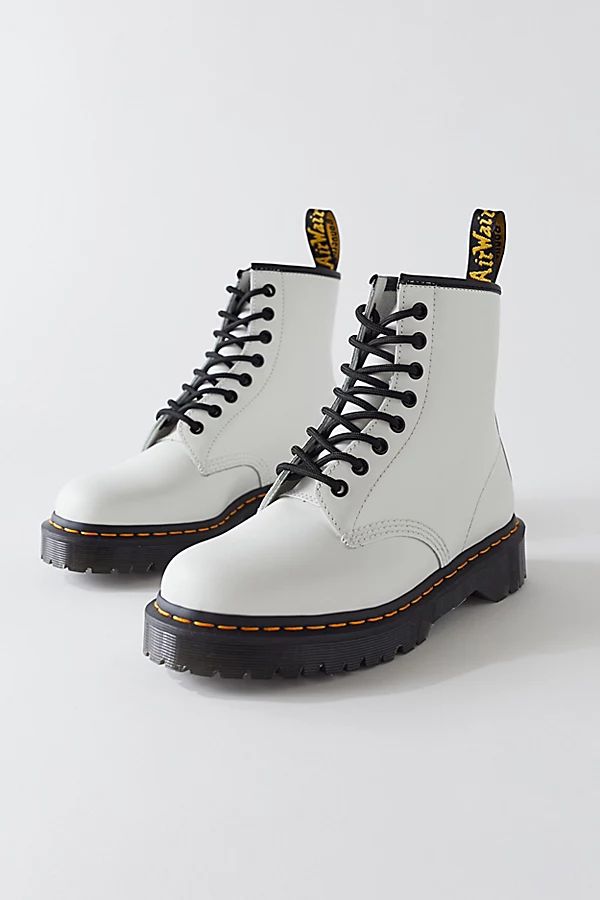 Dr. Martens 1460 White Smooth Leather Platform Boot | Urban Outfitters (US and RoW)