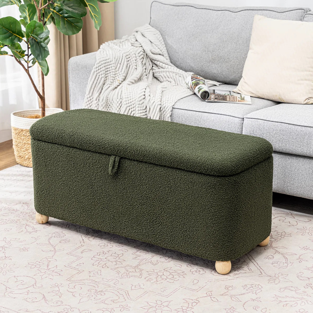 Velvet Rectangular Storage Bench | Wayfair North America
