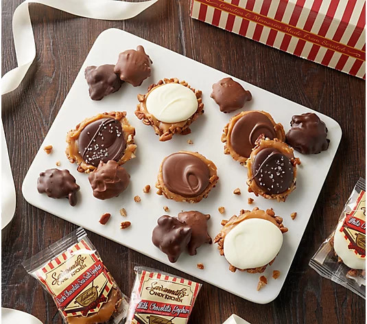 Savannah's Candy Kitchen 26-pc Gopher Turtles in Gift Box - QVC.com | QVC