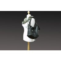 Leather Slouchy Hobo Bag, Black Leather Handbag, Large Women Purse | Etsy (US)