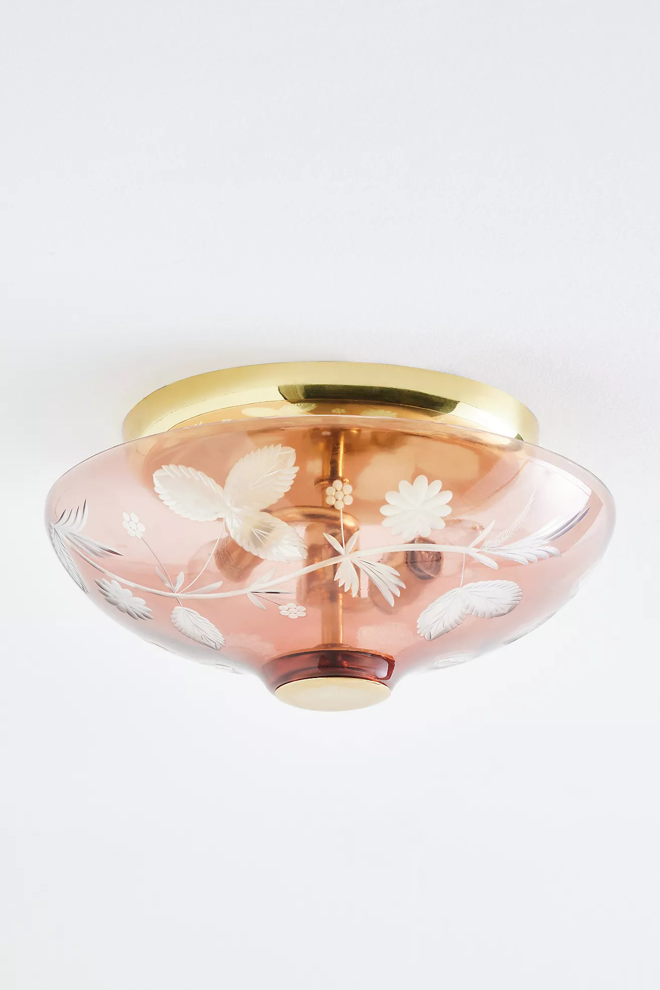 Cyndi Etched Flower Flush Mount | Anthropologie (US)