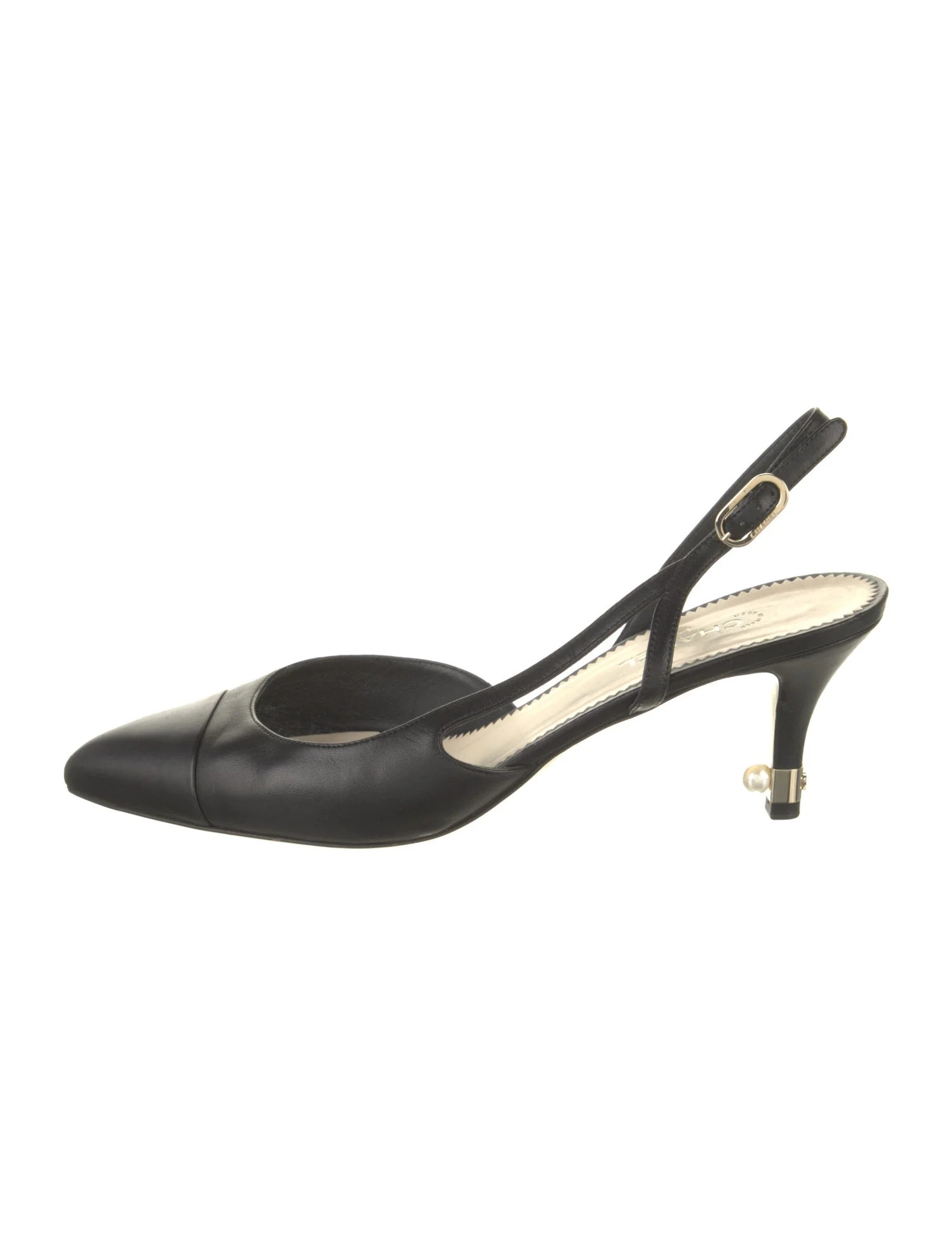 2013 Interlocking CC Logo Slingback Pumps | The RealReal