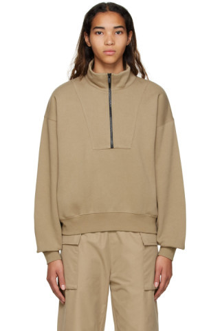 Essentials - Tan Cotton Sweatshirt | SSENSE