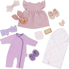 LullaBaby – 13-pc Fashion Set – Baby Doll Clothes – Pajama, Dress & Bath Accessories – Im... | Amazon (US)