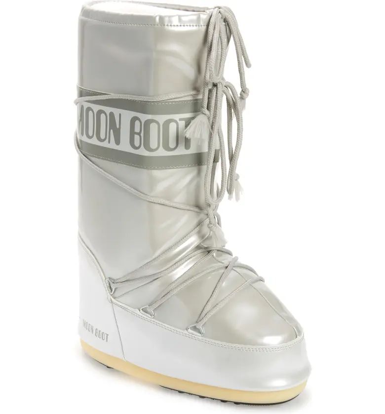 Moon Boot® Metallic Vinyl Water Repellent Boot | Nordstrom | Nordstrom