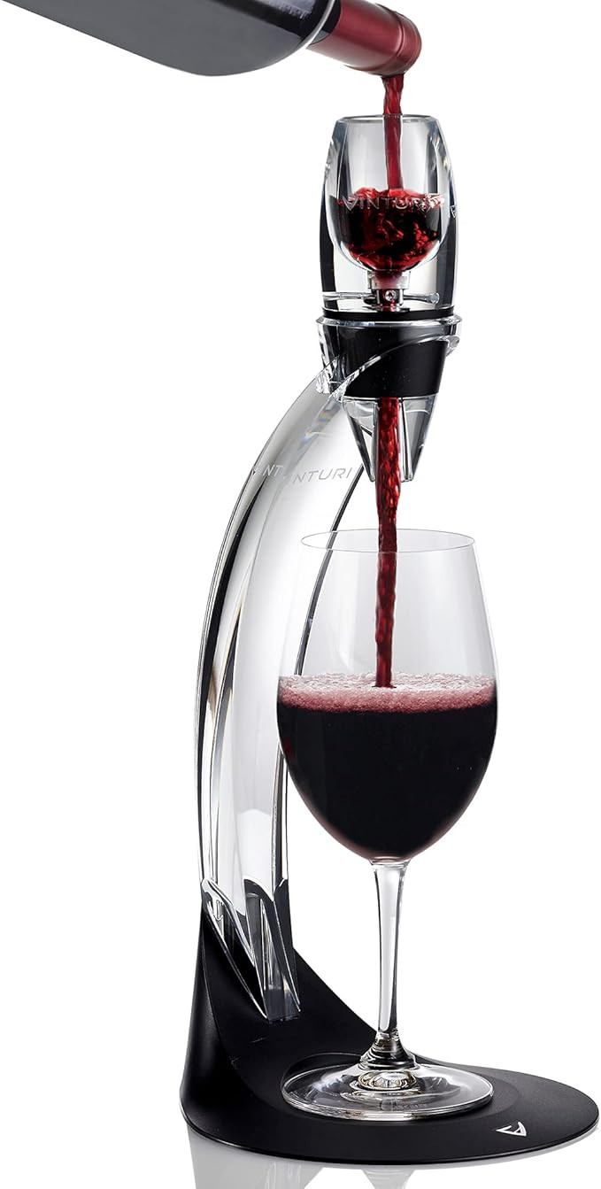 Vinturi Deluxe Essential Red Wine Pourer and Decanter Tower Stand Set Easily and Conveniently Aer... | Amazon (US)