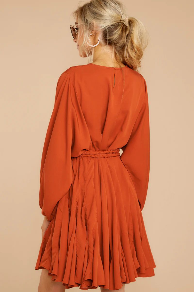 Everyday Here Orange Dress | Red Dress 