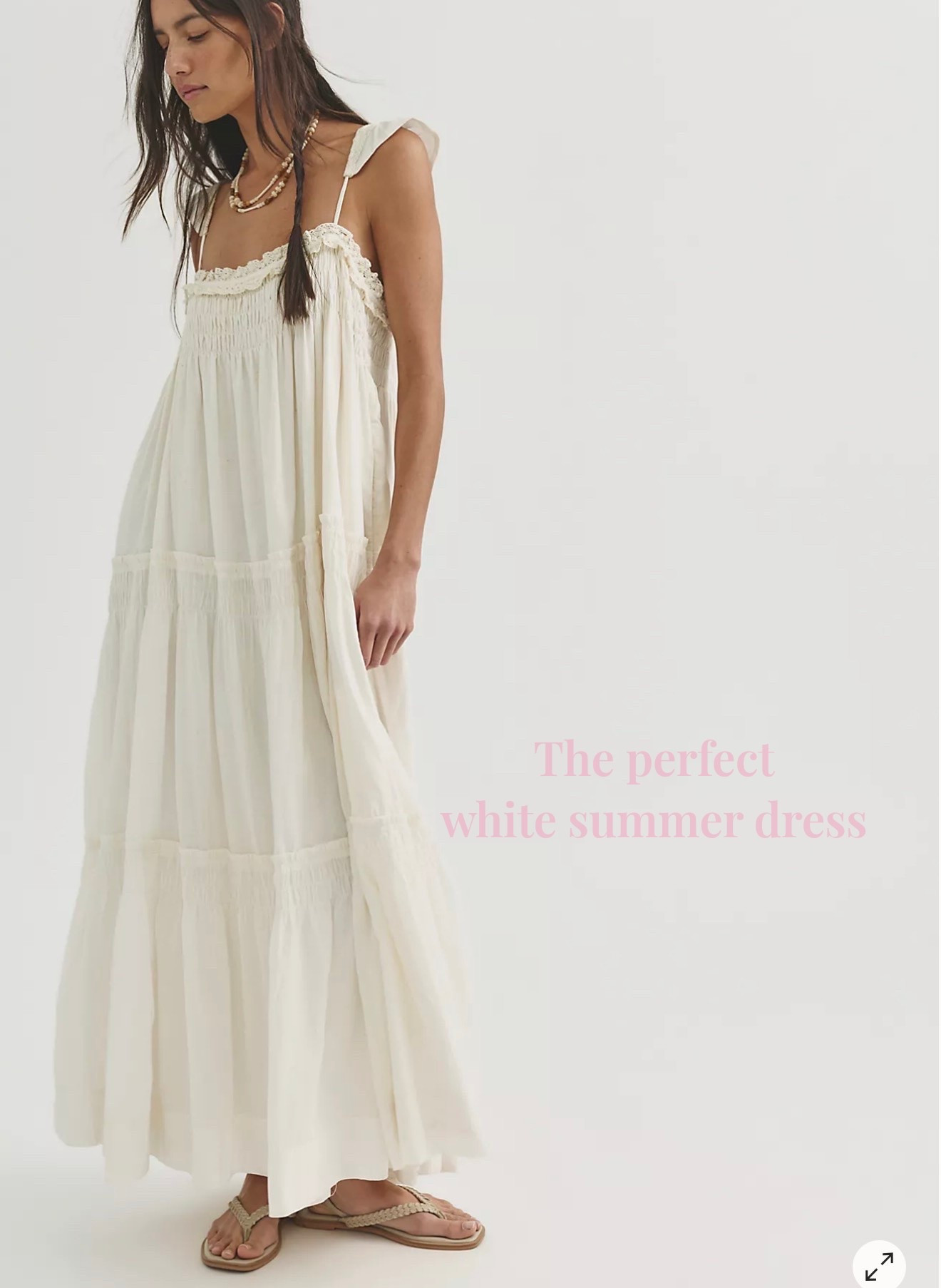 The PERFECT white summer dress 😍😍 paired with a knitted cardigan or a nice quilted jacket when it gets slightly cooler

#LTKsummer #LTKdresses #LTKautumn
