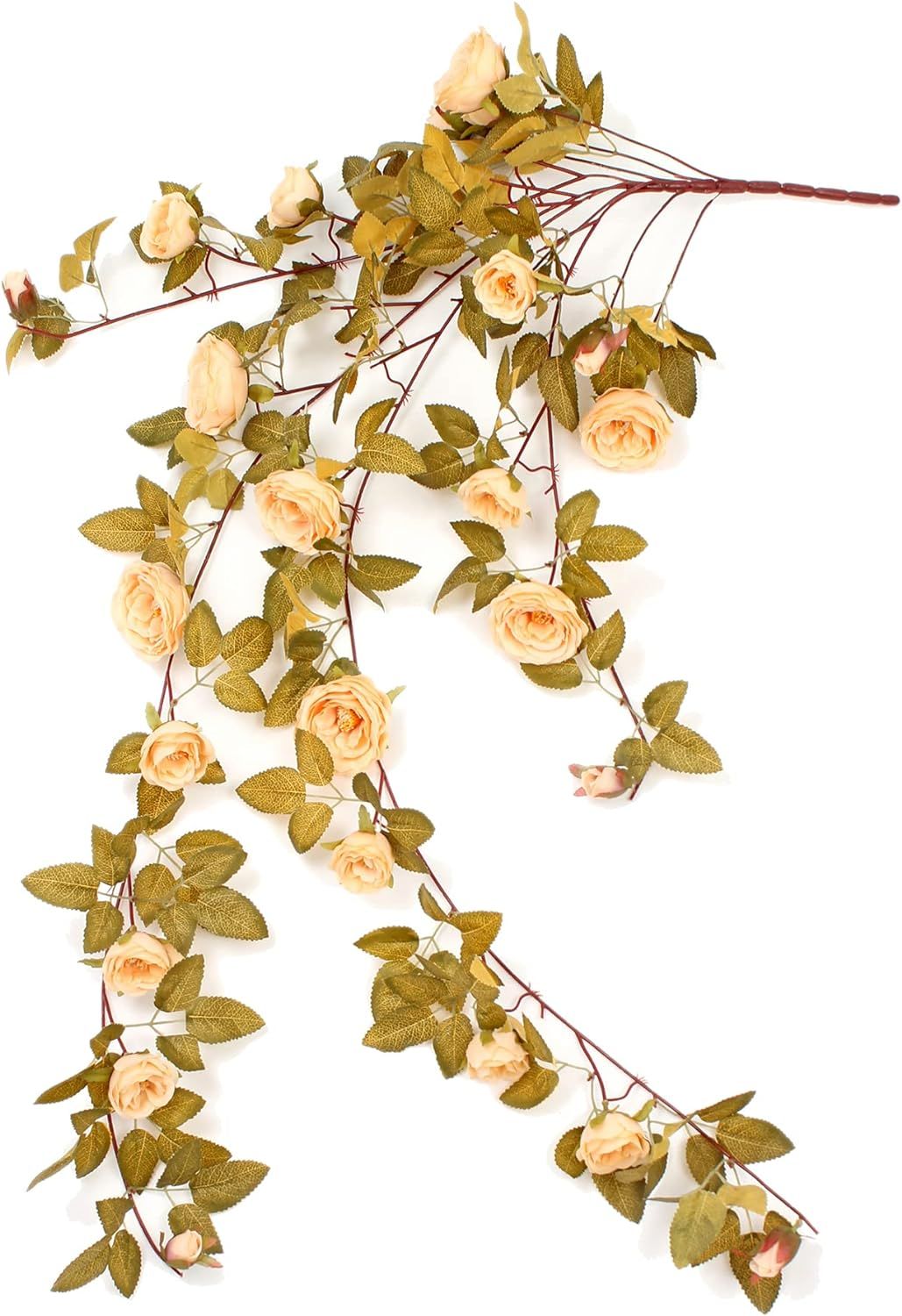 Artificial Hanging Flowers Silk Flowers Fake Peonies Vine 4ft Hanging Plants Artificial Peonies A... | Amazon (US)