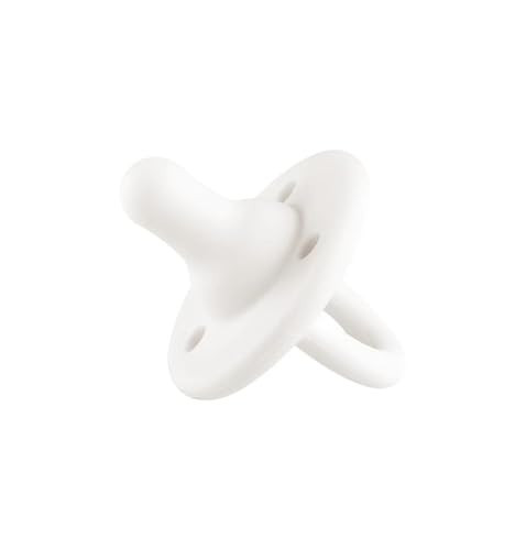 Lee Lee and Me Paci - Powder Color - 100% Medical Grade Silicone Pacifier Breast-Like Nipple Design for Better Latch - Size 0-18 Months | Amazon (US)