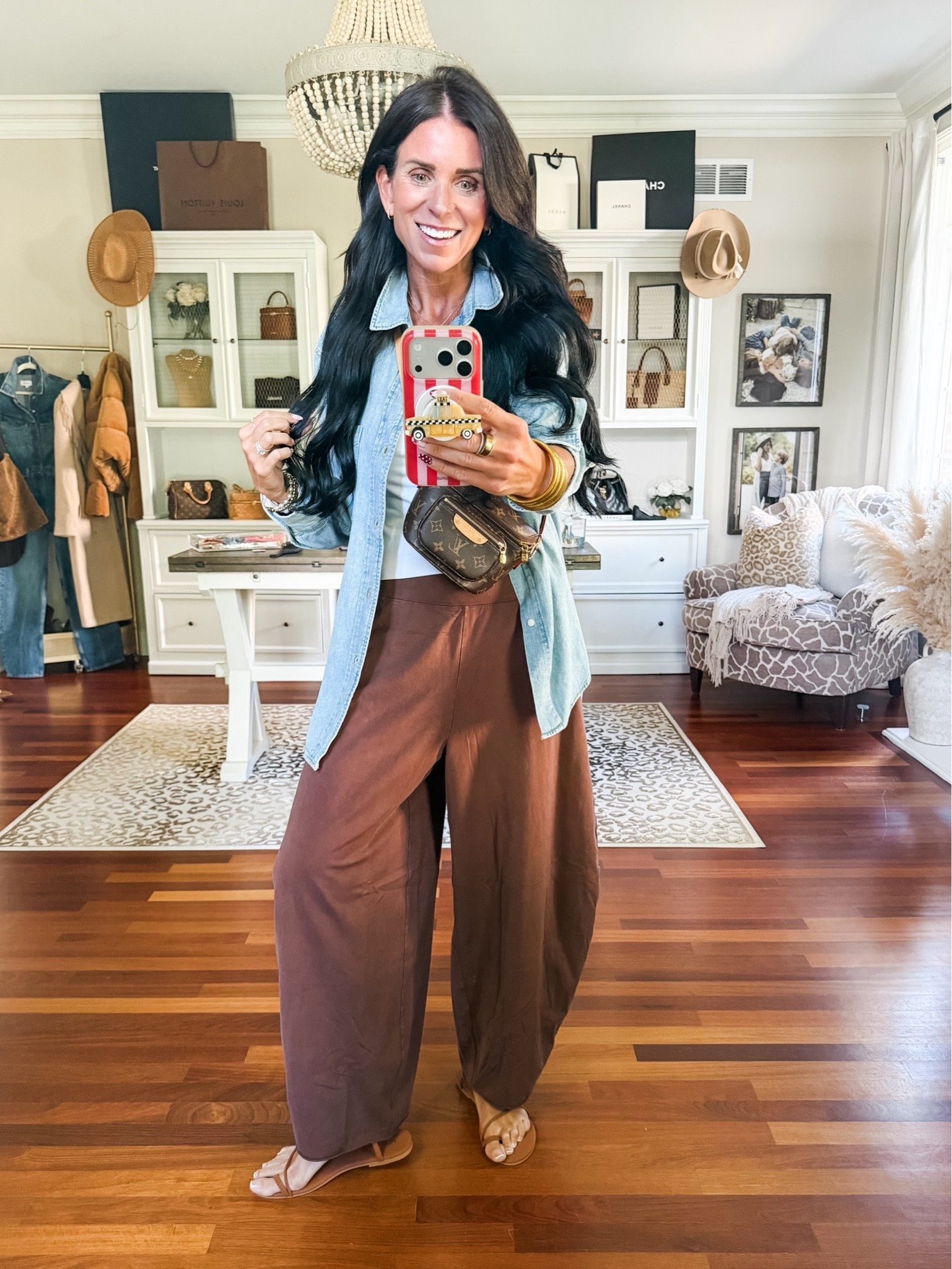 My all time favorite pants! I’d size down one 
Wearing XS pants and m/l tank
Small button up

#LTKootd #LTKmomlife #LTKSeasonal