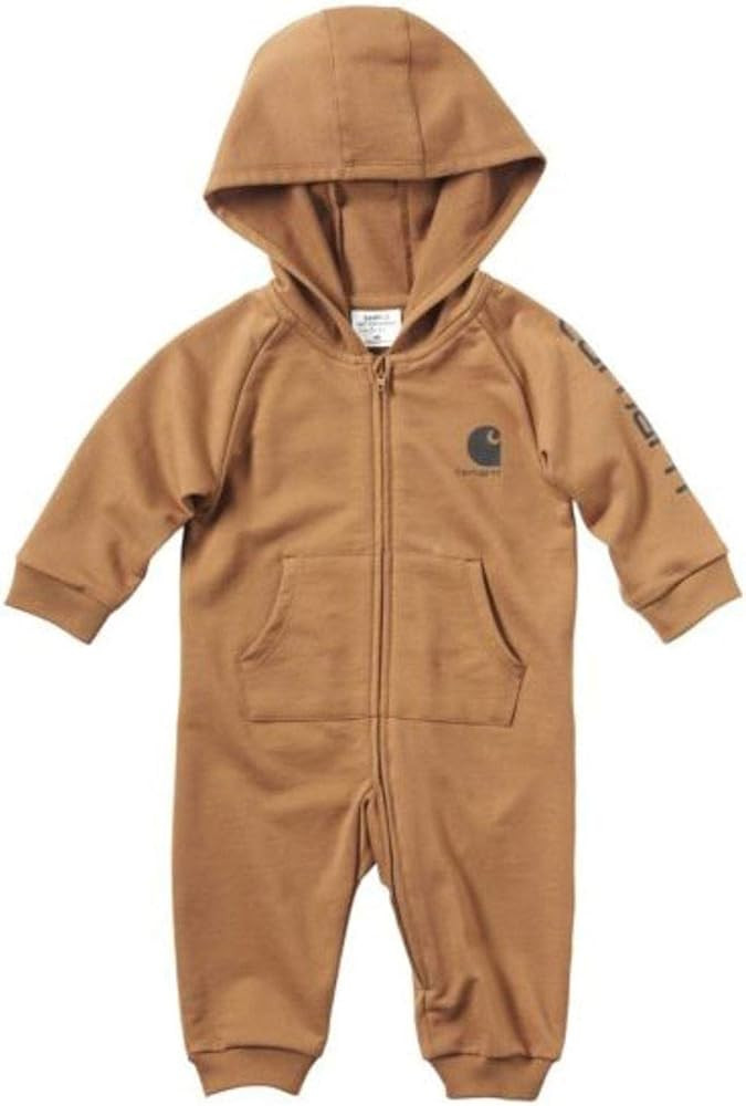 Carhartt Baby Boys' Long-Sleeve Zip-Front Hooded Coverall | Amazon (US)